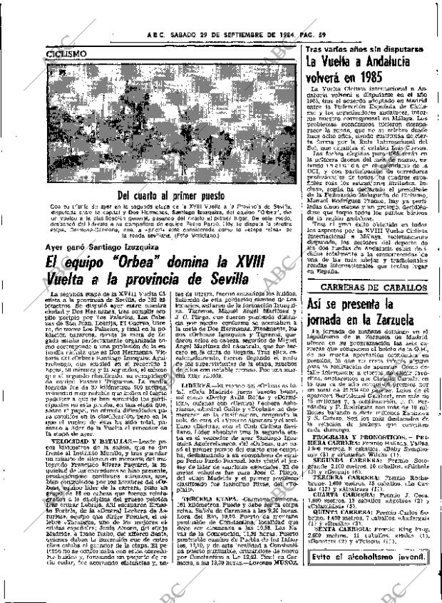 ABC SEVILLA 29-09-1984 página 59