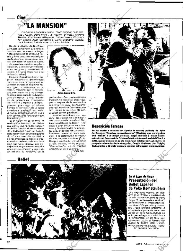 ABC SEVILLA 29-09-1984 página 92