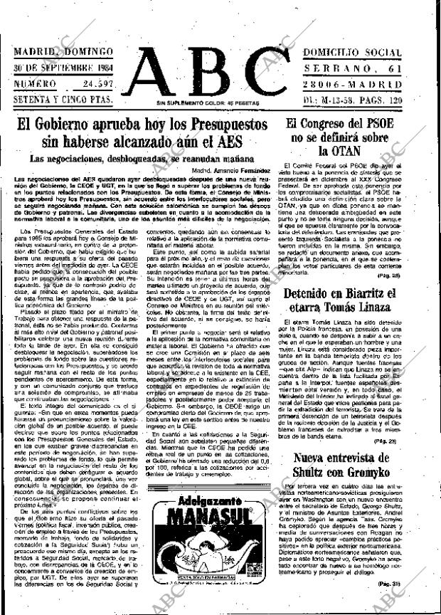 ABC MADRID 30-09-1984 página 17