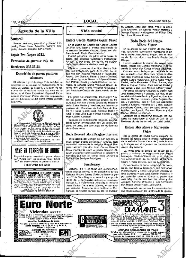 ABC MADRID 30-09-1984 página 42