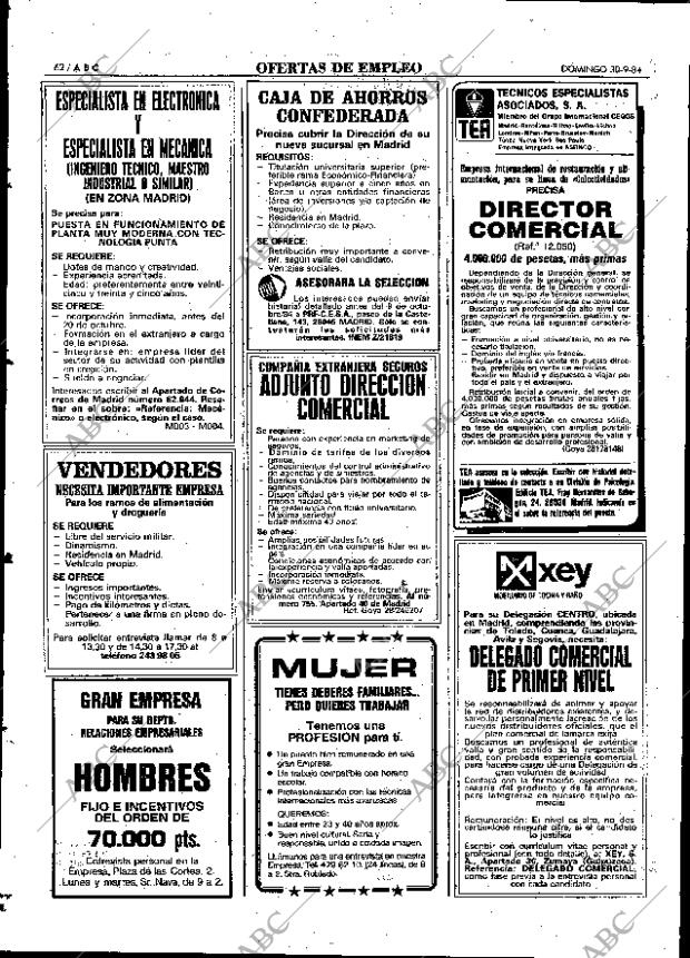 ABC MADRID 30-09-1984 página 62