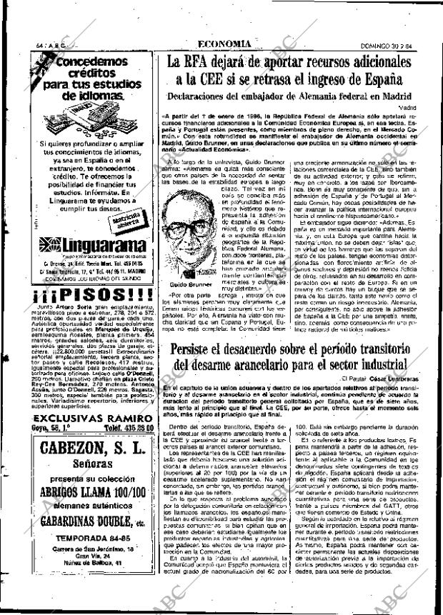 ABC MADRID 30-09-1984 página 64