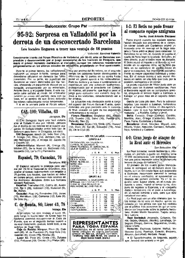 ABC MADRID 30-09-1984 página 72