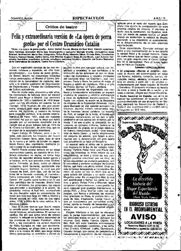 ABC MADRID 30-09-1984 página 79