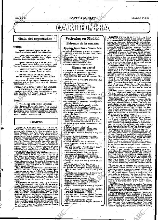 ABC MADRID 30-09-1984 página 80