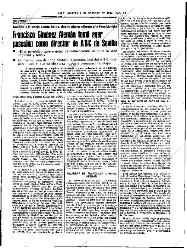 ABC SEVILLA 02-10-1984 página 23