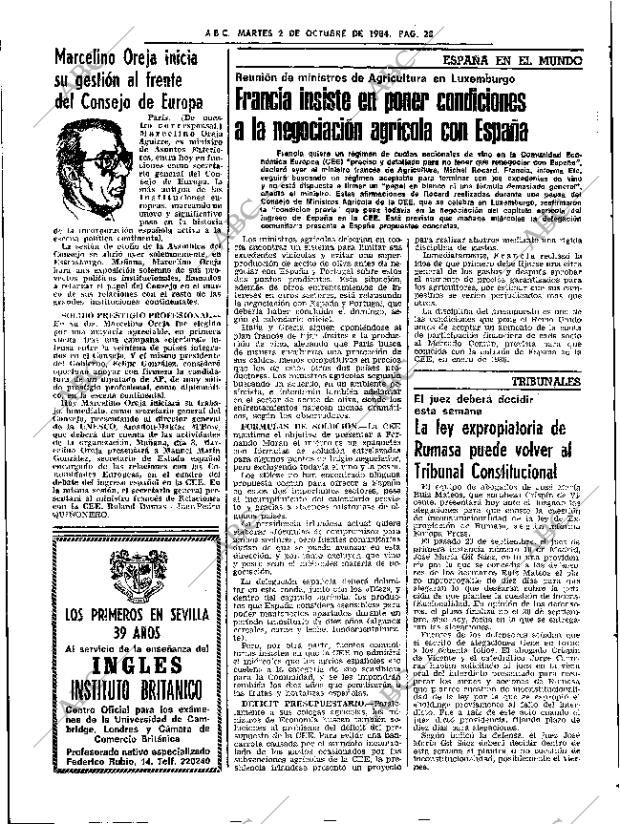 ABC SEVILLA 02-10-1984 página 28