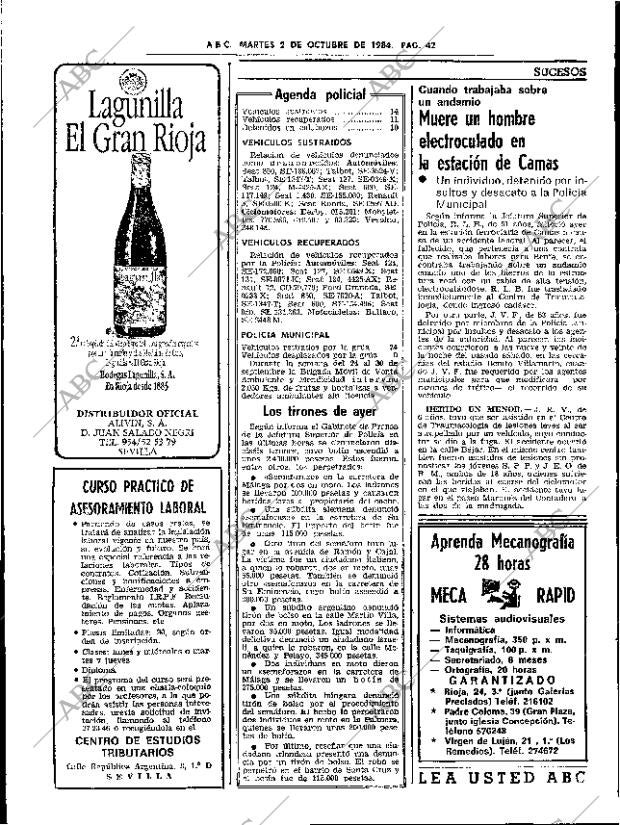 ABC SEVILLA 02-10-1984 página 42