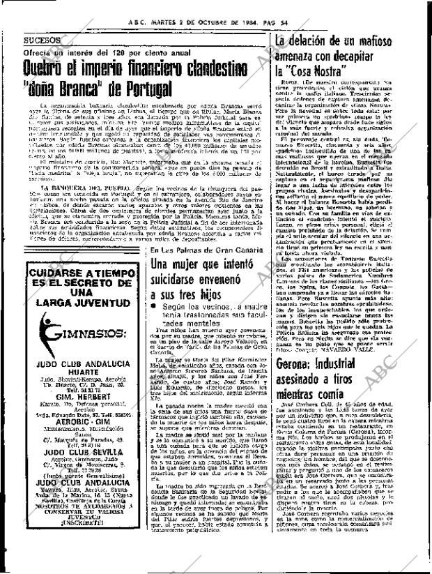 ABC SEVILLA 02-10-1984 página 54