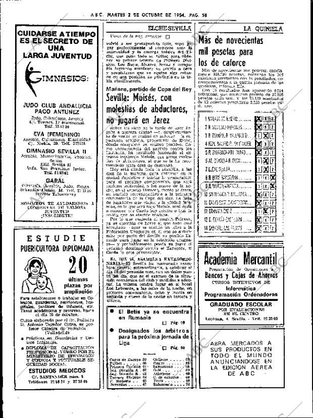 ABC SEVILLA 02-10-1984 página 58