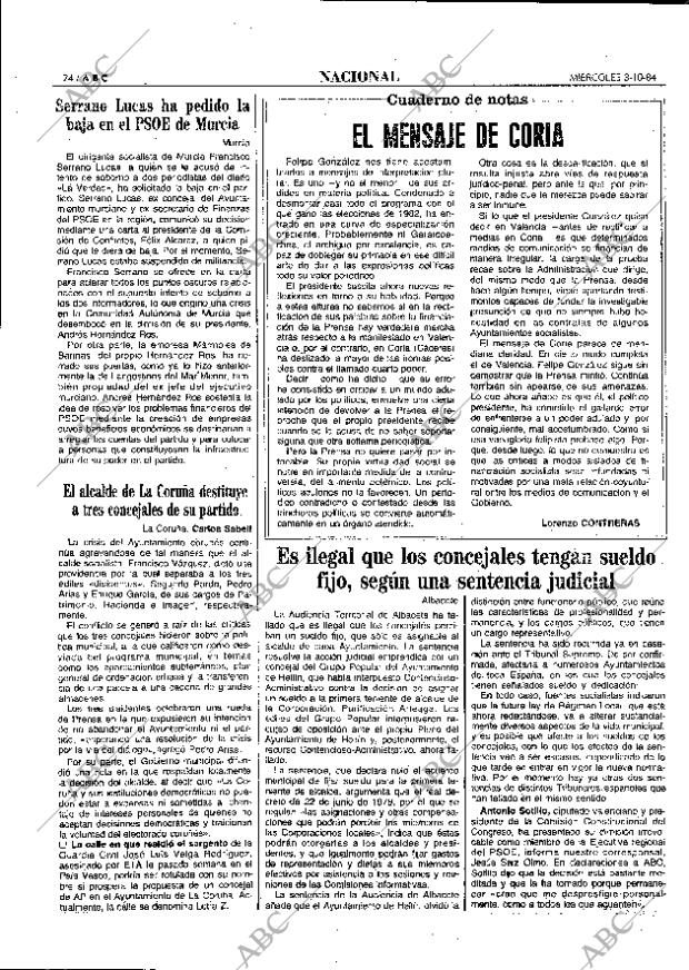 ABC MADRID 03-10-1984 página 24