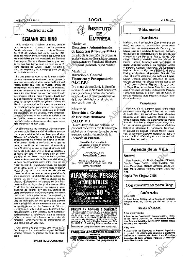 ABC MADRID 03-10-1984 página 39