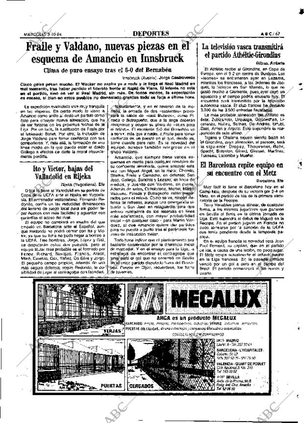 ABC MADRID 03-10-1984 página 67