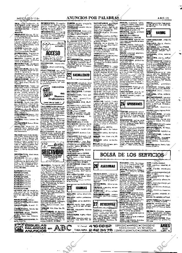 ABC MADRID 03-10-1984 página 85