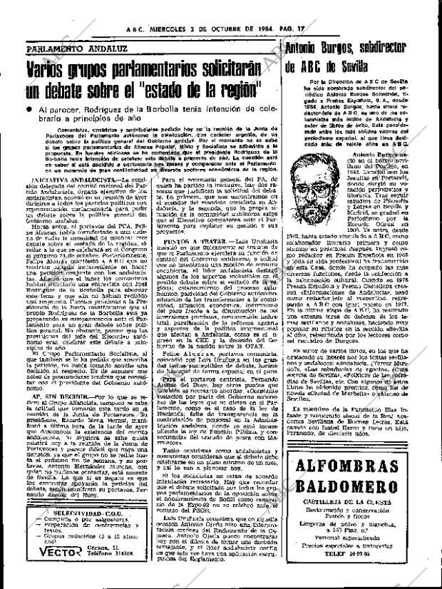 ABC SEVILLA 03-10-1984 página 17