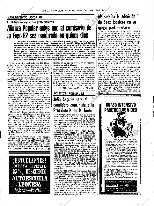 ABC SEVILLA 03-10-1984 página 19
