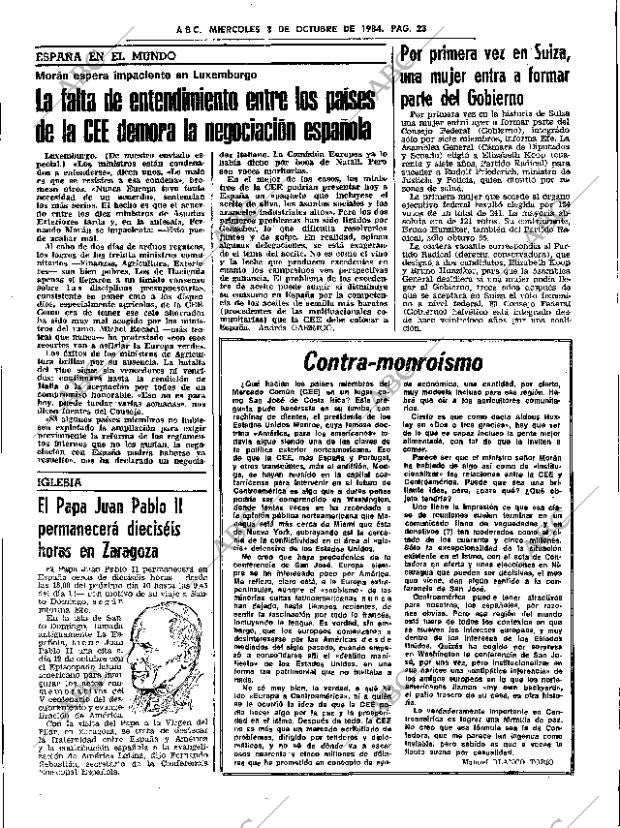 ABC SEVILLA 03-10-1984 página 23