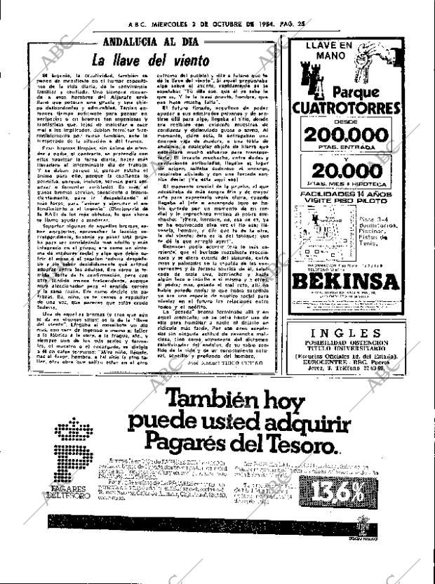 ABC SEVILLA 03-10-1984 página 25