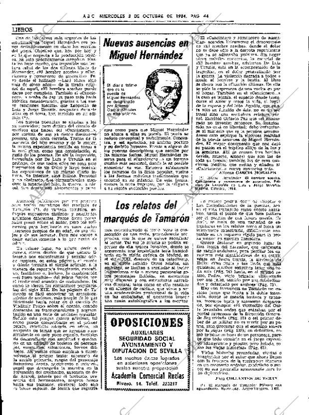 ABC SEVILLA 03-10-1984 página 44