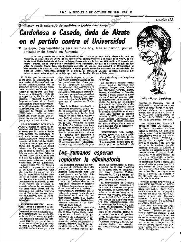 ABC SEVILLA 03-10-1984 página 51