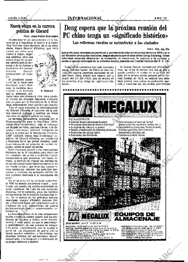 ABC MADRID 04-10-1984 página 33