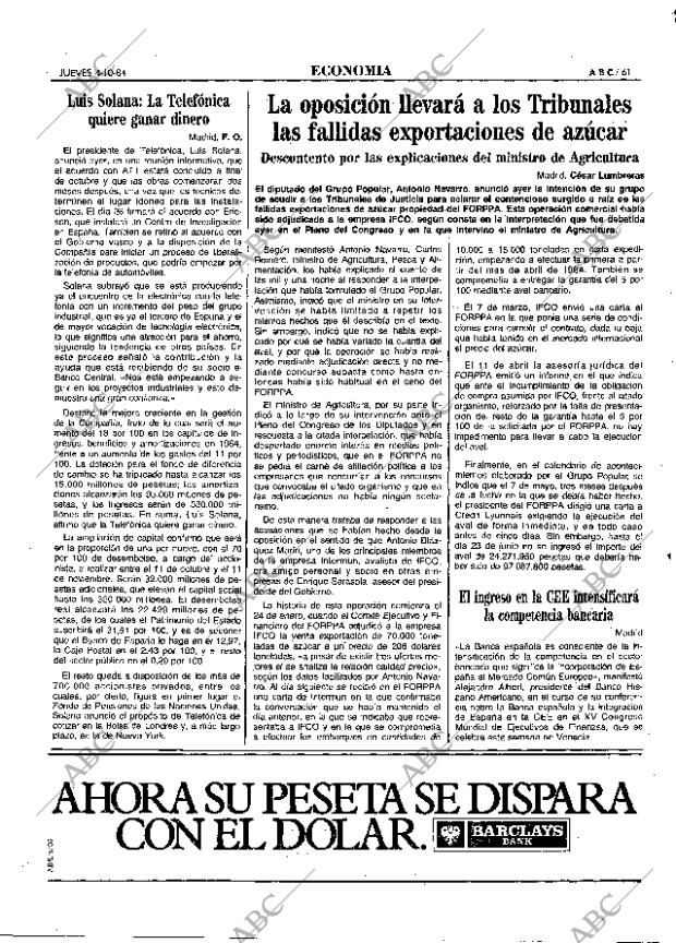 ABC MADRID 04-10-1984 página 61