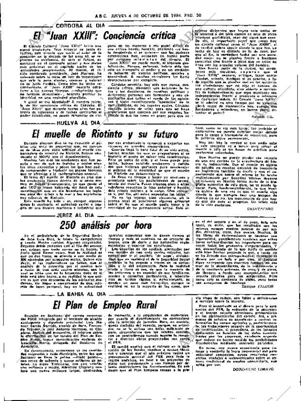 ABC SEVILLA 04-10-1984 página 20