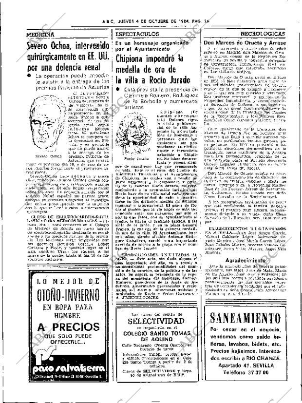 ABC SEVILLA 04-10-1984 página 26