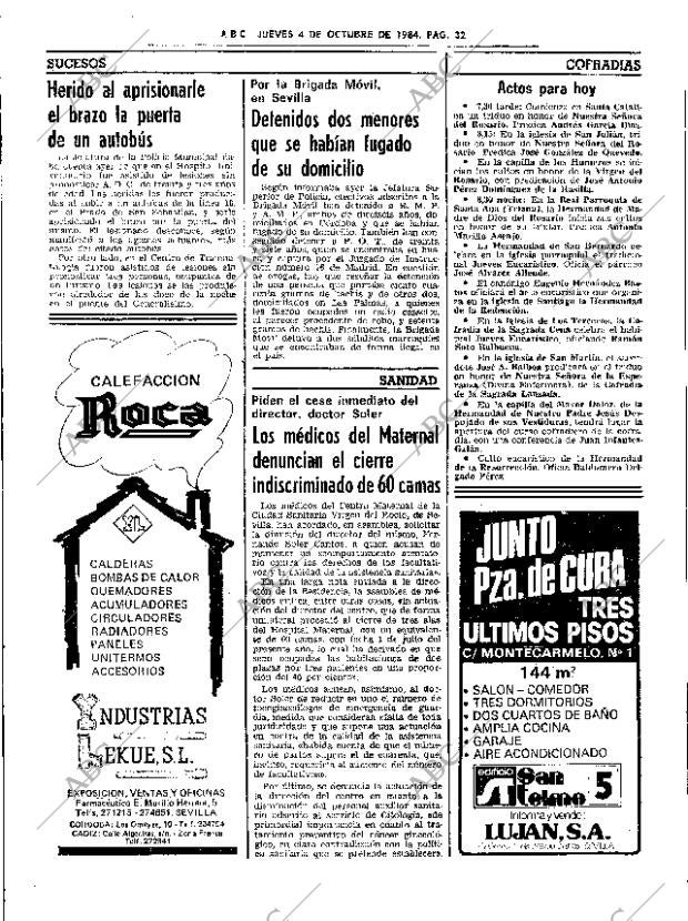 ABC SEVILLA 04-10-1984 página 32