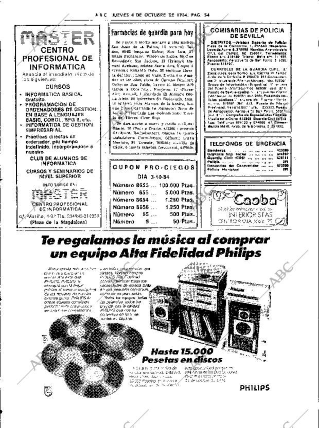 ABC SEVILLA 04-10-1984 página 54