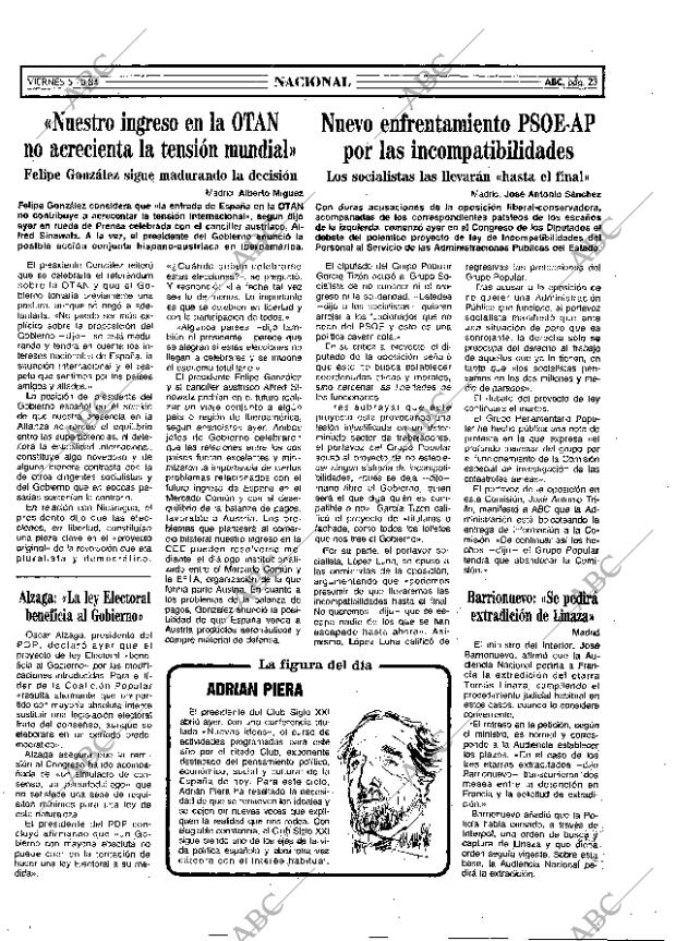 ABC MADRID 05-10-1984 página 23