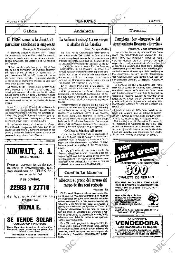 ABC MADRID 05-10-1984 página 29