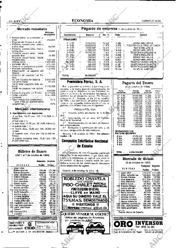 ABC MADRID 05-10-1984 página 64