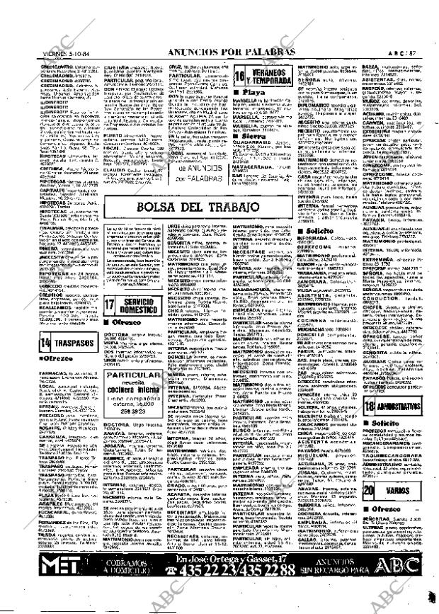 ABC MADRID 05-10-1984 página 87