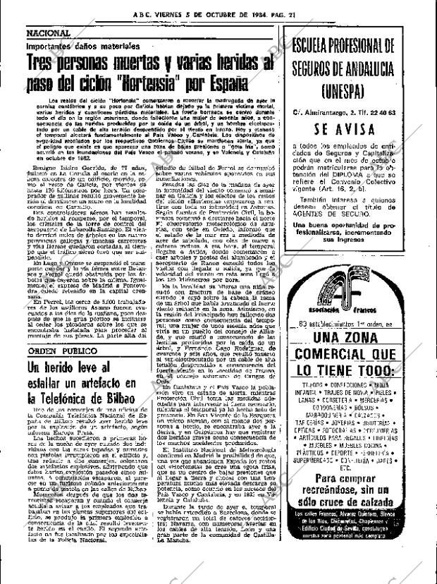 ABC SEVILLA 05-10-1984 página 21