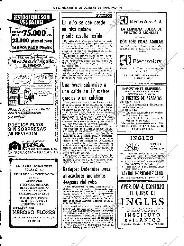 ABC SEVILLA 05-10-1984 página 44