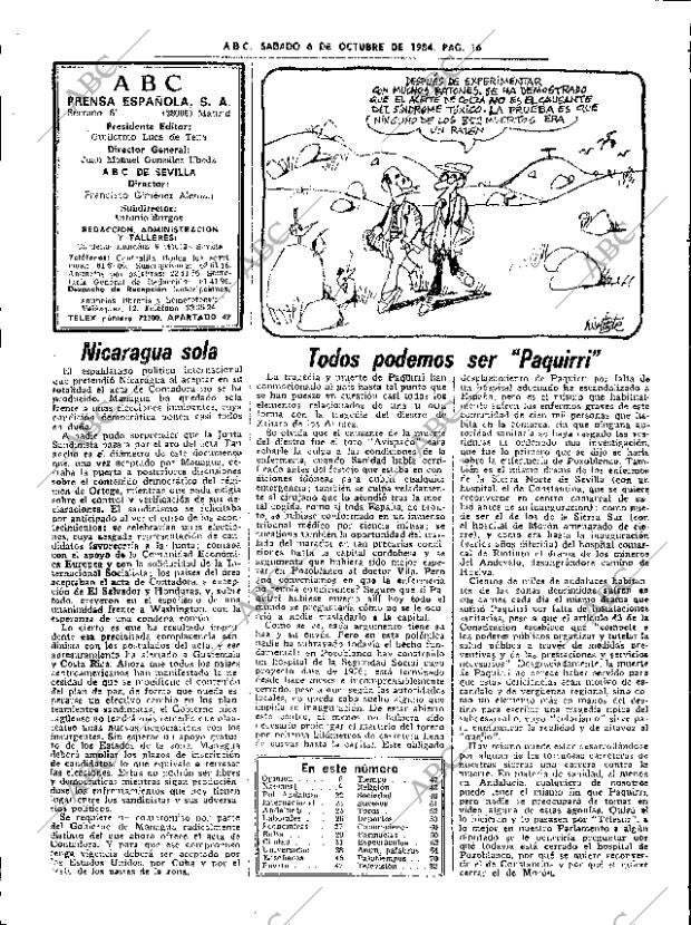 ABC SEVILLA 06-10-1984 página 16