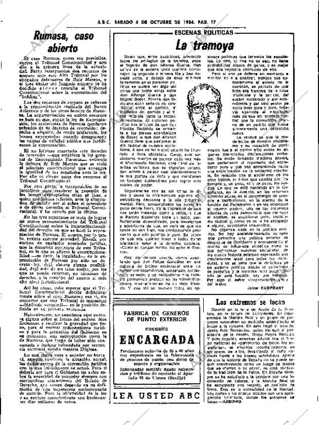 ABC SEVILLA 06-10-1984 página 17