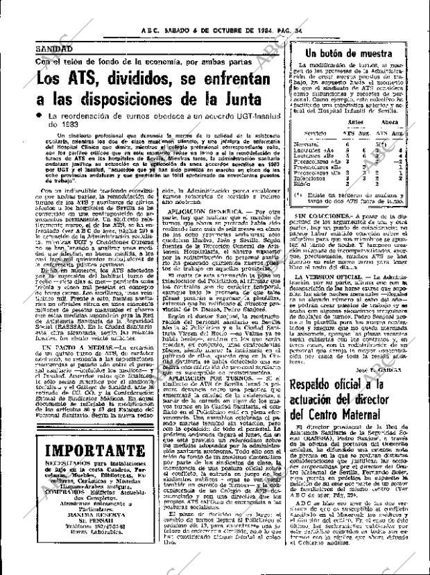 ABC SEVILLA 06-10-1984 página 34