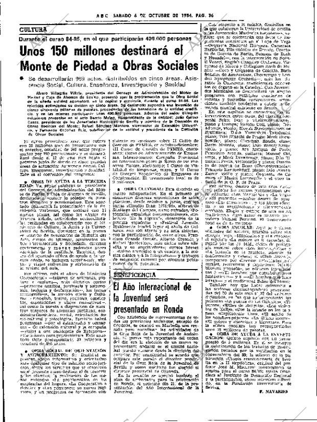 ABC SEVILLA 06-10-1984 página 36