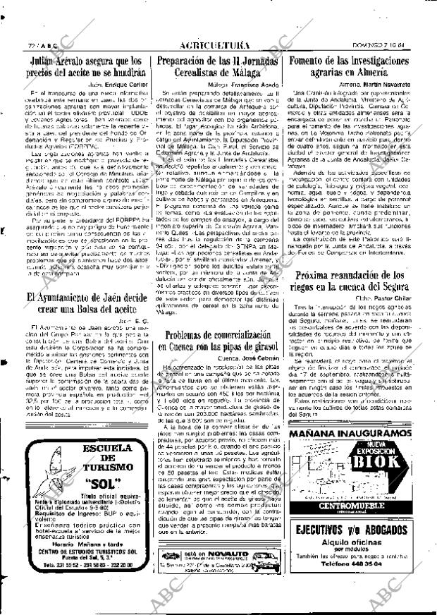 ABC MADRID 07-10-1984 página 72