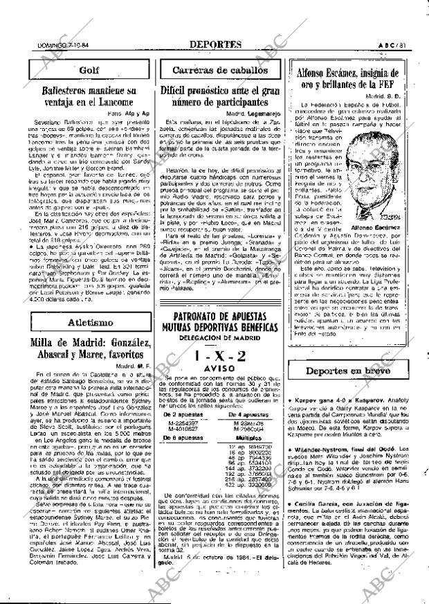 ABC MADRID 07-10-1984 página 81