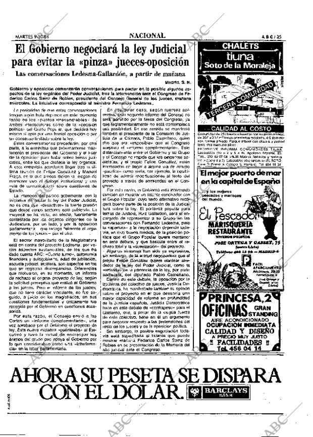 ABC MADRID 09-10-1984 página 25