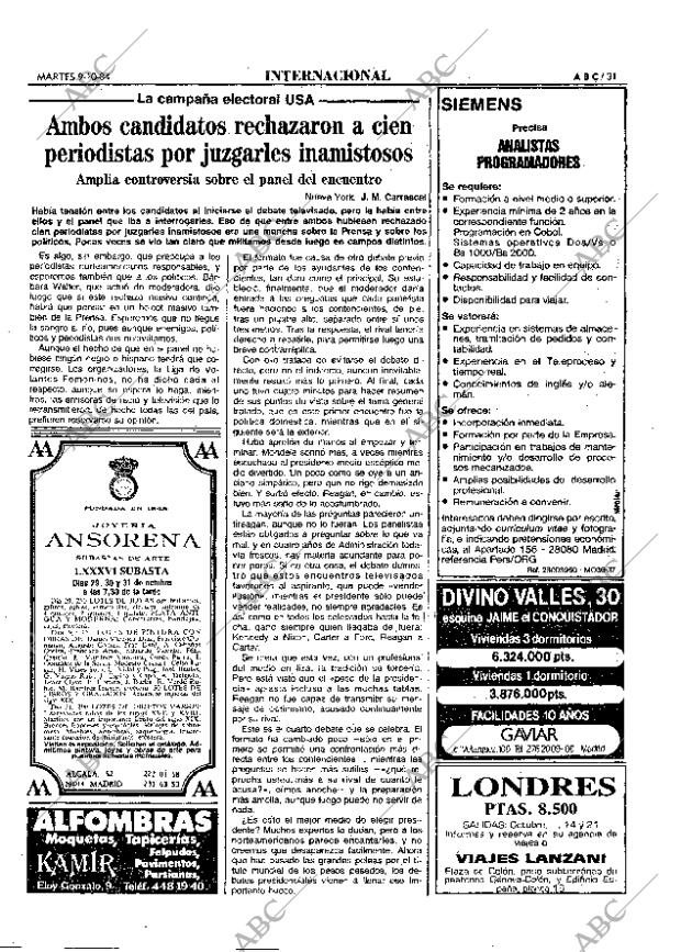 ABC MADRID 09-10-1984 página 31