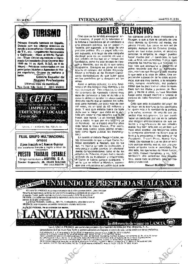 ABC MADRID 09-10-1984 página 32