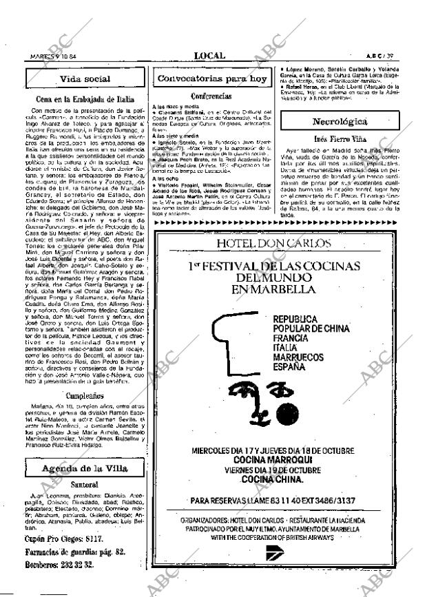 ABC MADRID 09-10-1984 página 39