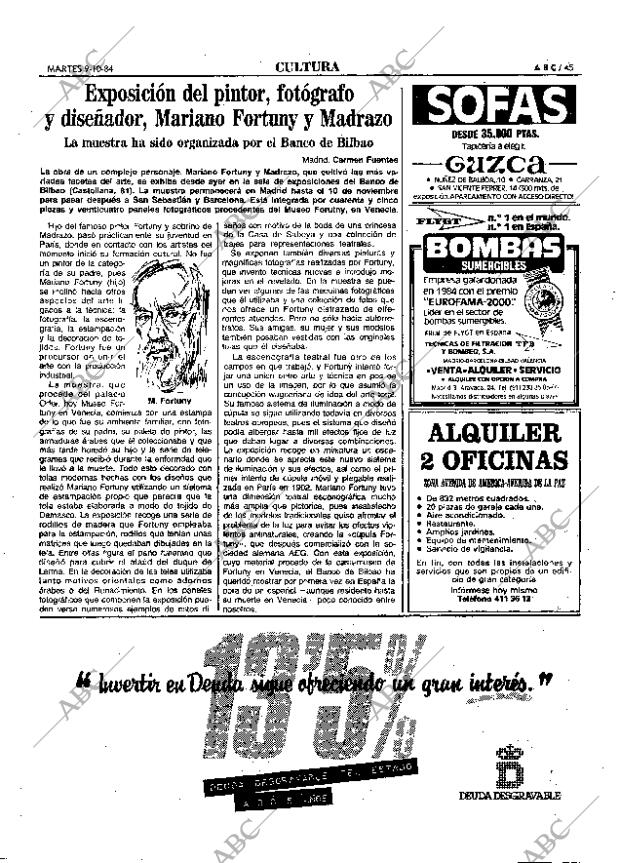 ABC MADRID 09-10-1984 página 45