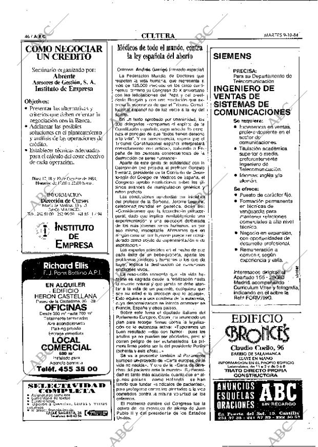 ABC MADRID 09-10-1984 página 46