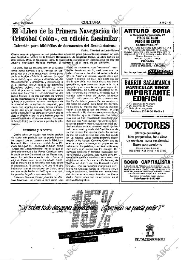 ABC MADRID 09-10-1984 página 47