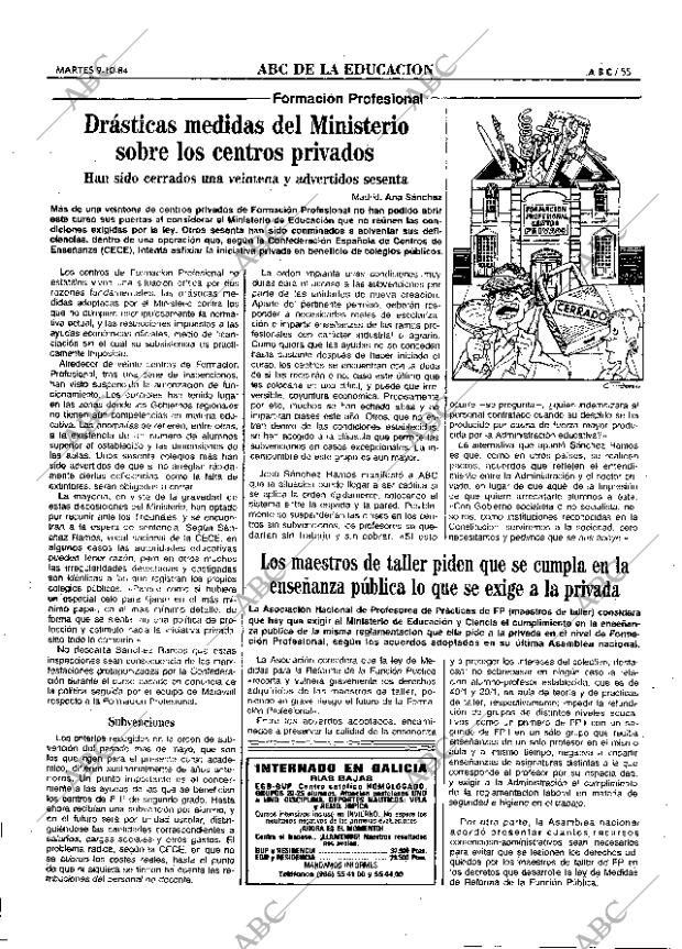 ABC MADRID 09-10-1984 página 55